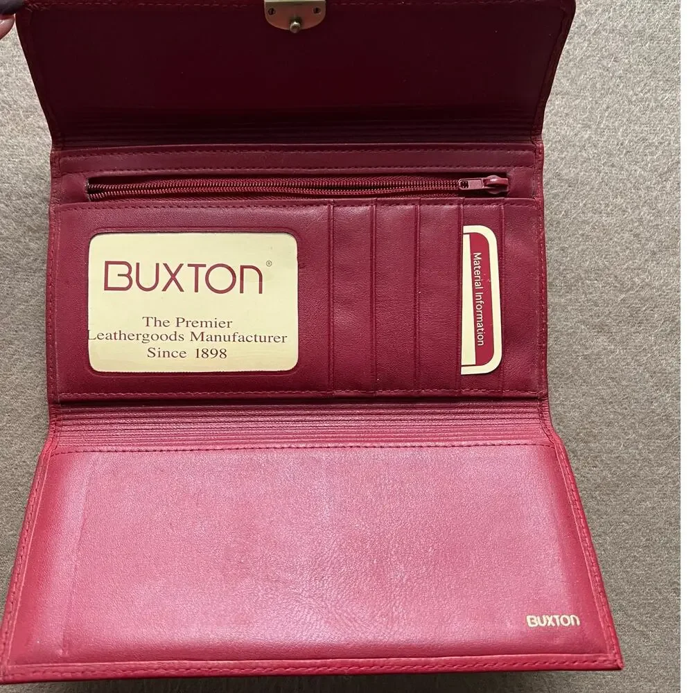 Buxton red wallet